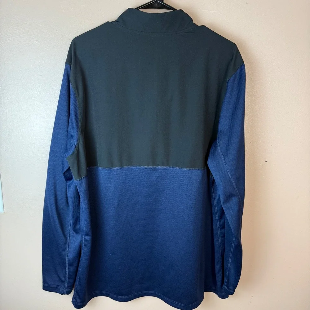 Nike Golf‎ Dri-Fit 1/4 Zip Pullover Mens XL Blue Long Sleeve Athletic Shirt